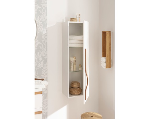 Agitar mid-height kast, wit, 33 x 110 x 30 cm