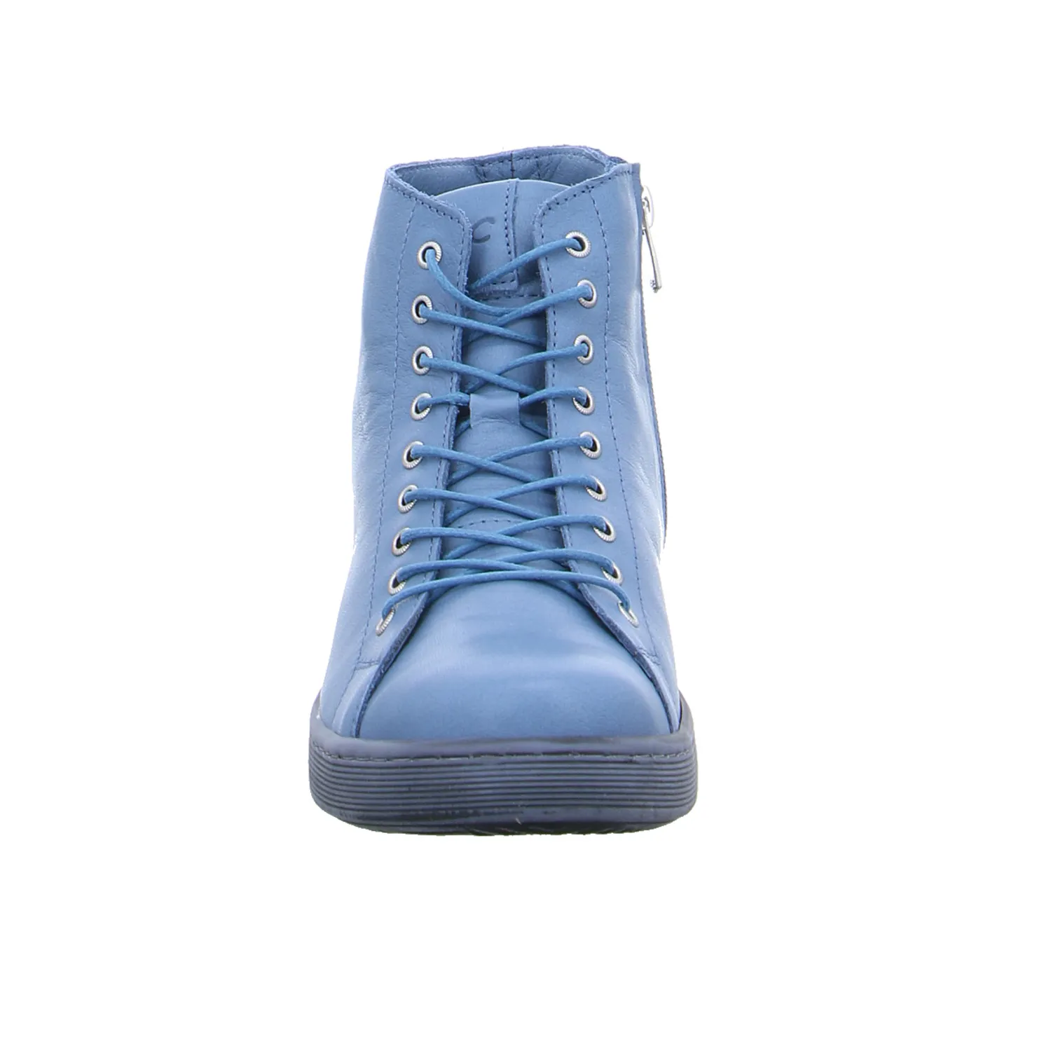 ANDREA CONTI Mid Cut Sneaker Jeansblau Leder  mit Wechselfussbett