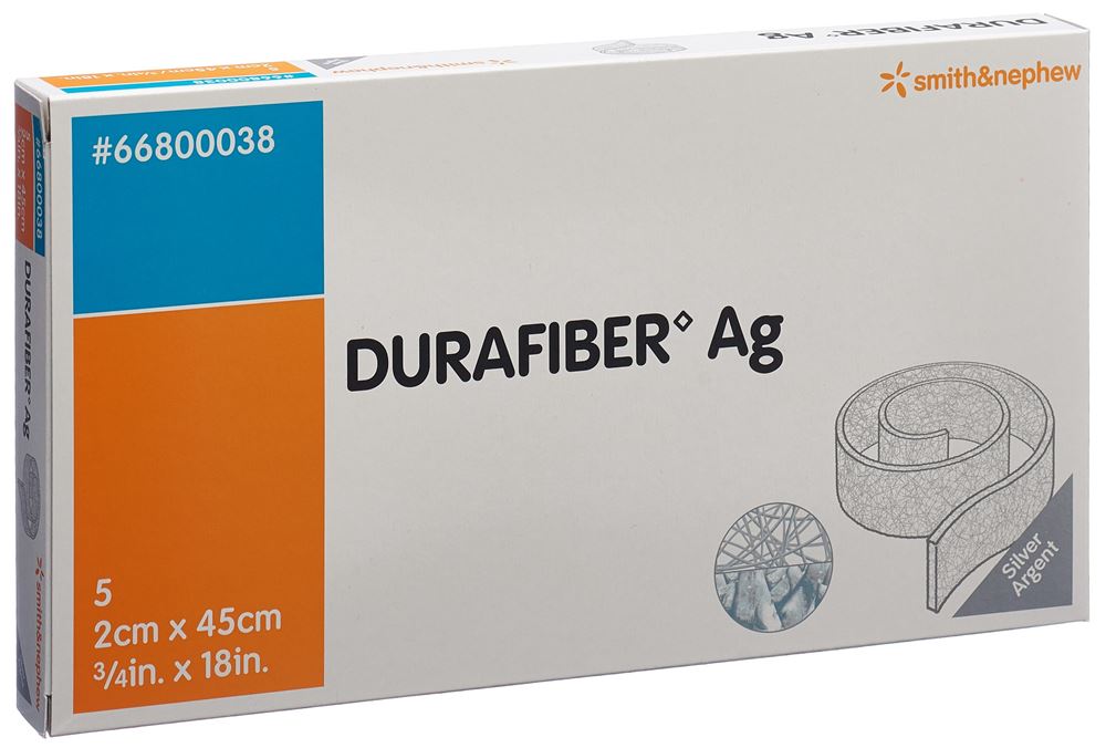 DURAFIBER Wundauflage 2x45cm steril Rope 5 Stk