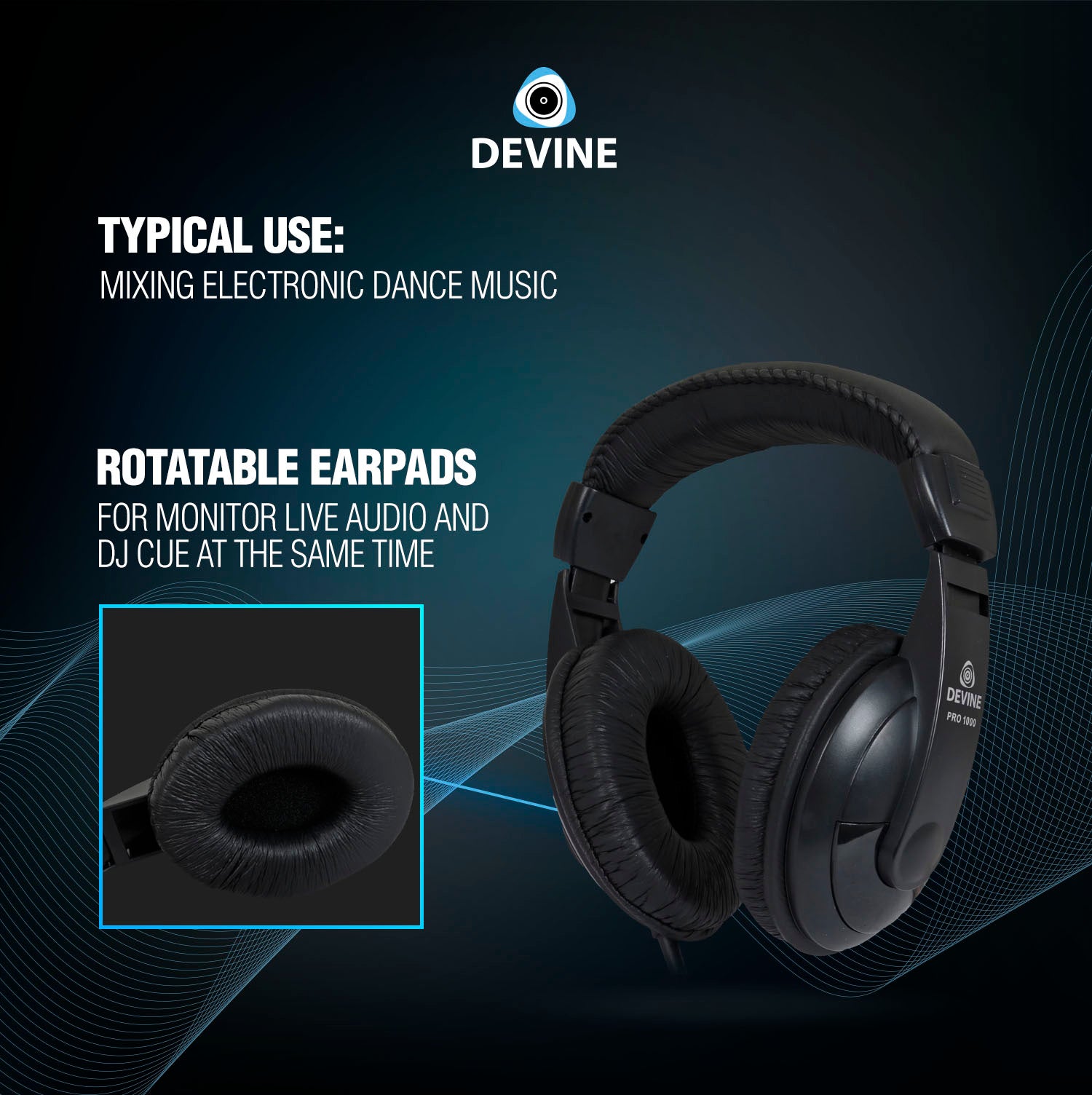 Devine PRO 1000 hoofdtelefoon