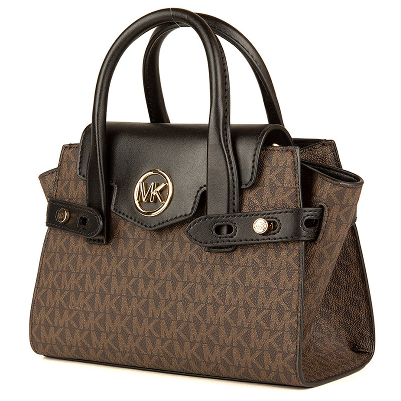 Michael Kors Sac à main Carmen marron/noir - 33.02x20.32x12.7 cm