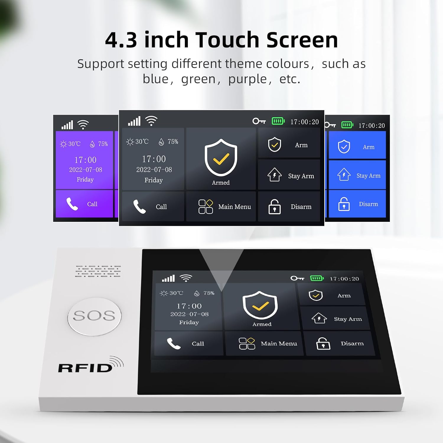 XNY Voller Touchscreen Funk Alarmanlage Haus,4G Haus Alarmanlage Komplett Set, WLAN Alarmanlage Wohnung mit APP Alarm, 21-Stück-Kit (Fenster Tür Sensoren, Bewegungsmelder, Fernbedienungen, Sirene)