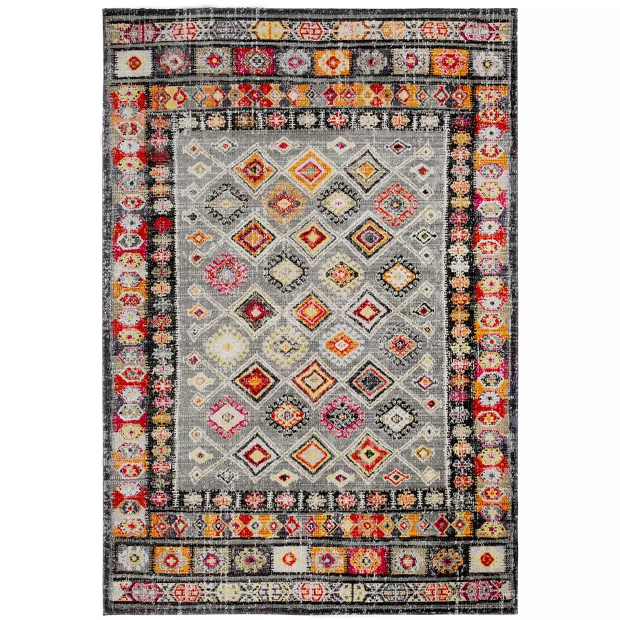 Outsunny Outdoorteppich mit buntem Design bunt