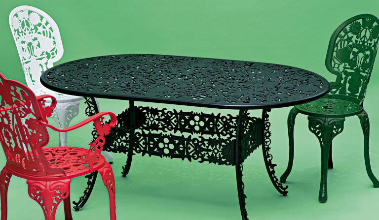 Seletti Industry Garden tuintafel ovaal 152x90 wit