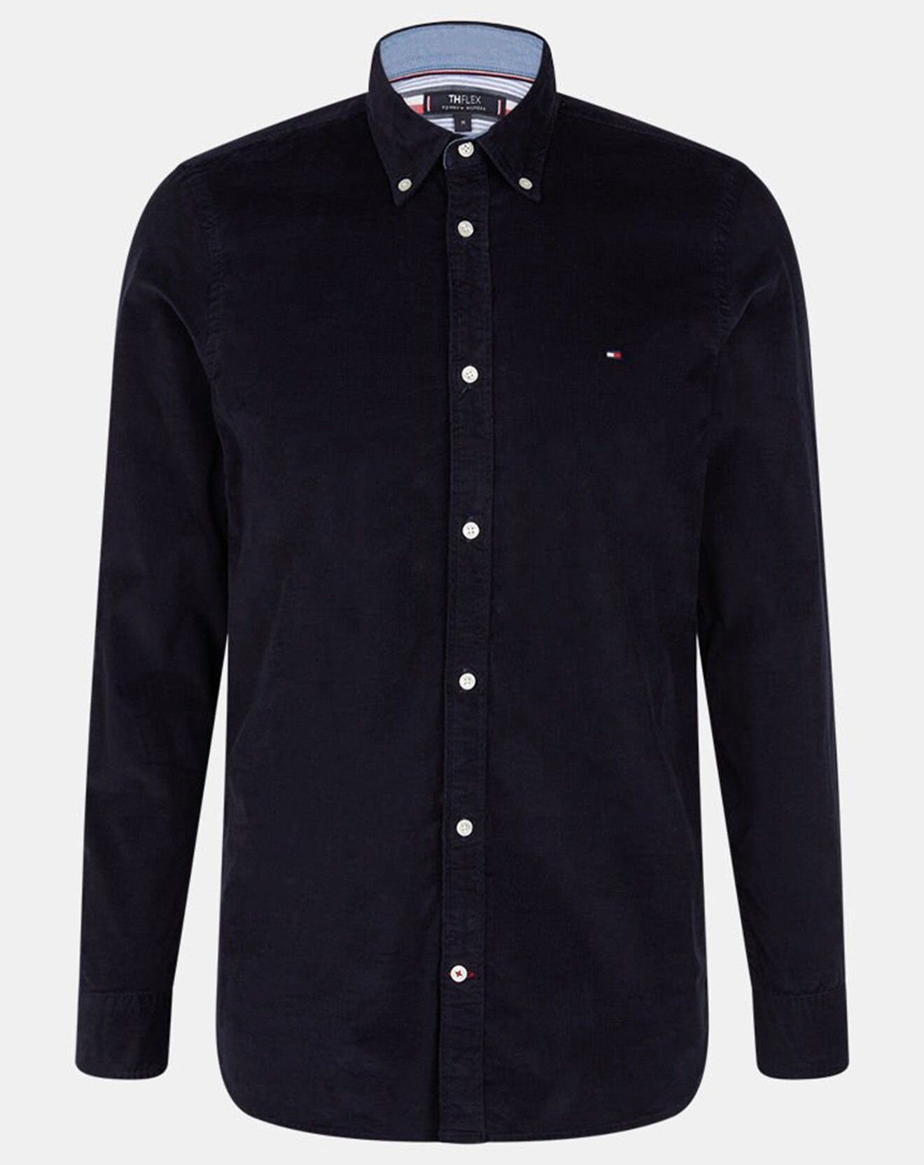 Tommy Hilfiger Chemise Slim en Velours côtelé Flex Corduroy bleu marine