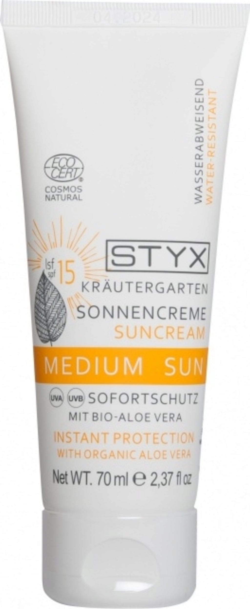 STYX  Kräutergarten SUN Sonnencreme LSF 15, 70 ml