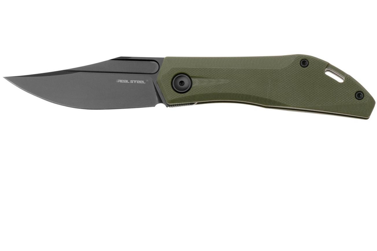 Real Steel Ventus Lite 7051BG Black D2, Green G10, zakmes