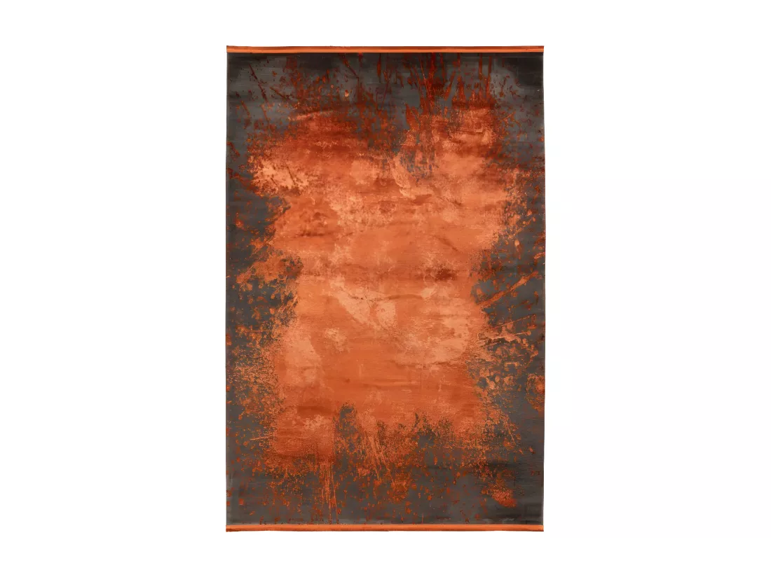 Tapis Pierre Cardin 290x200cm, design E509E coloris terracotta - Confort et élégance pour votre intérieur