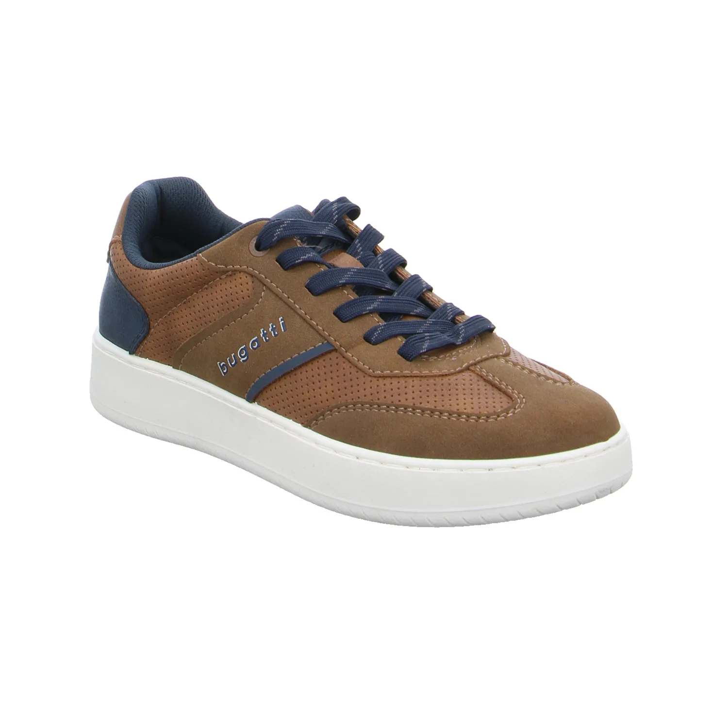 BUGATTI SHOES Halbschuhe Sneaker Cognac Lederimitat