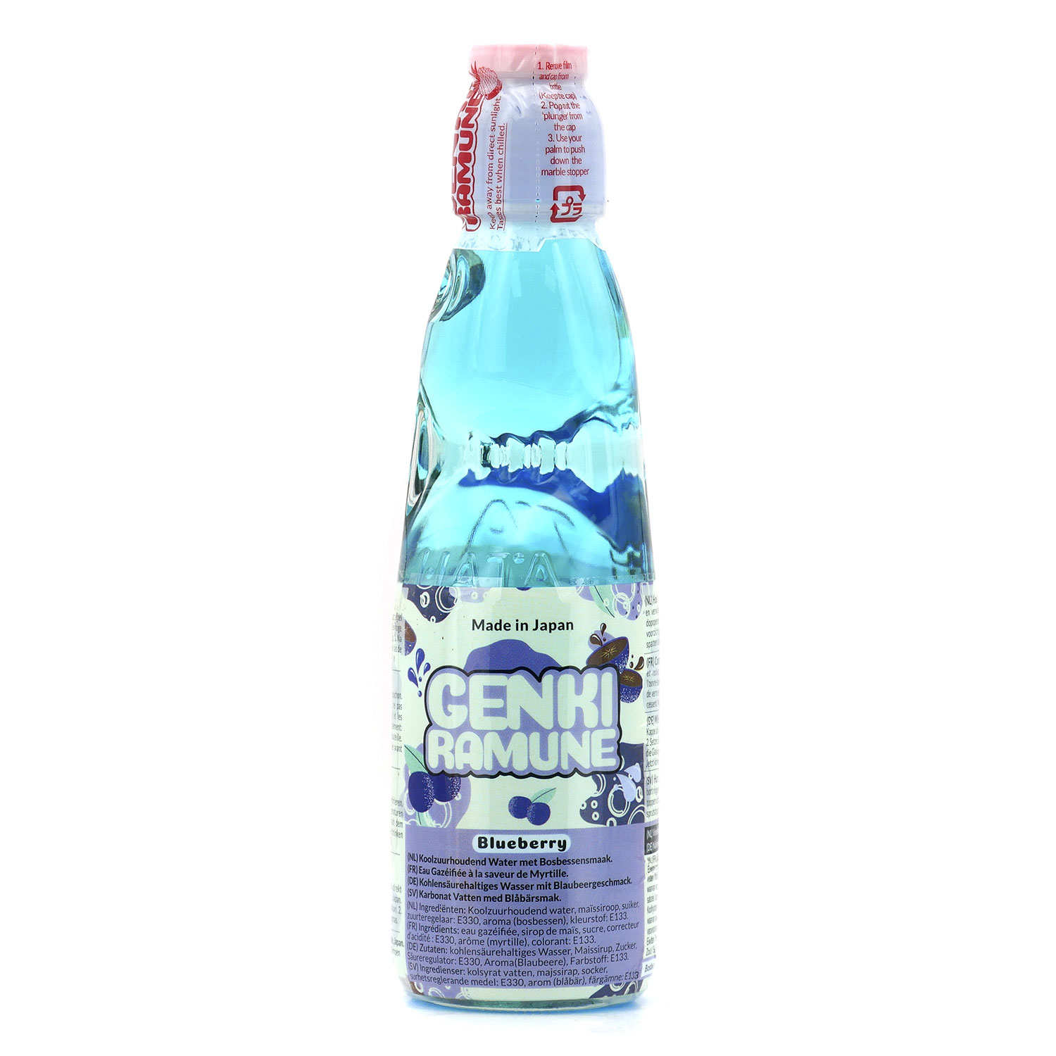 Limonade japonaise Ramune Myrtille
