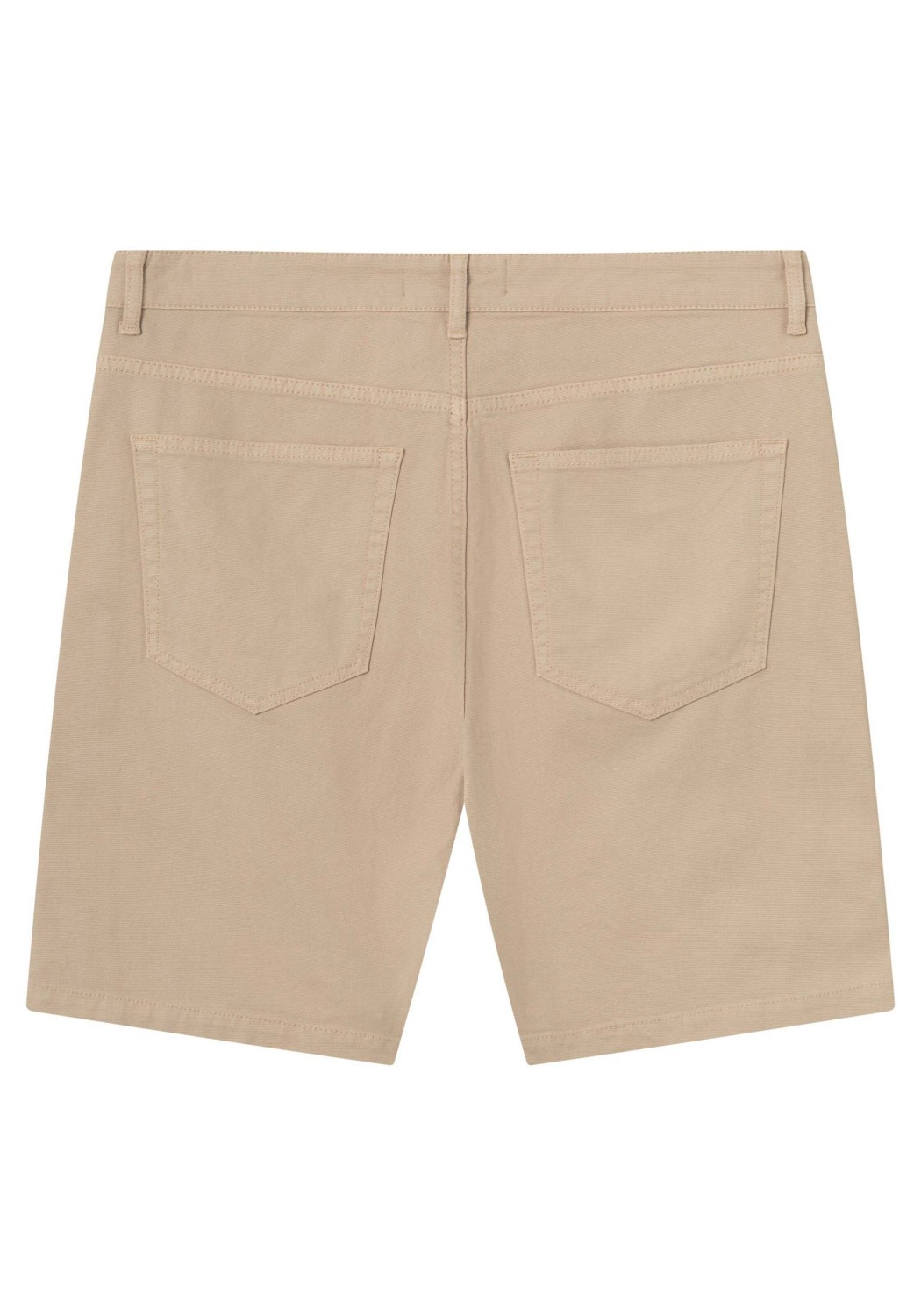 Knowledge Cotton Apparel Twill-Shorts Loose Canvas Light Feather Gray