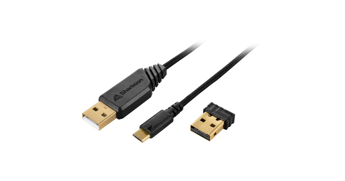 SharkoonSKILLER SGM30W gaming muis  (Zwart, 600 - 6000 dpi, RGB, 2.4 GHz / USB)