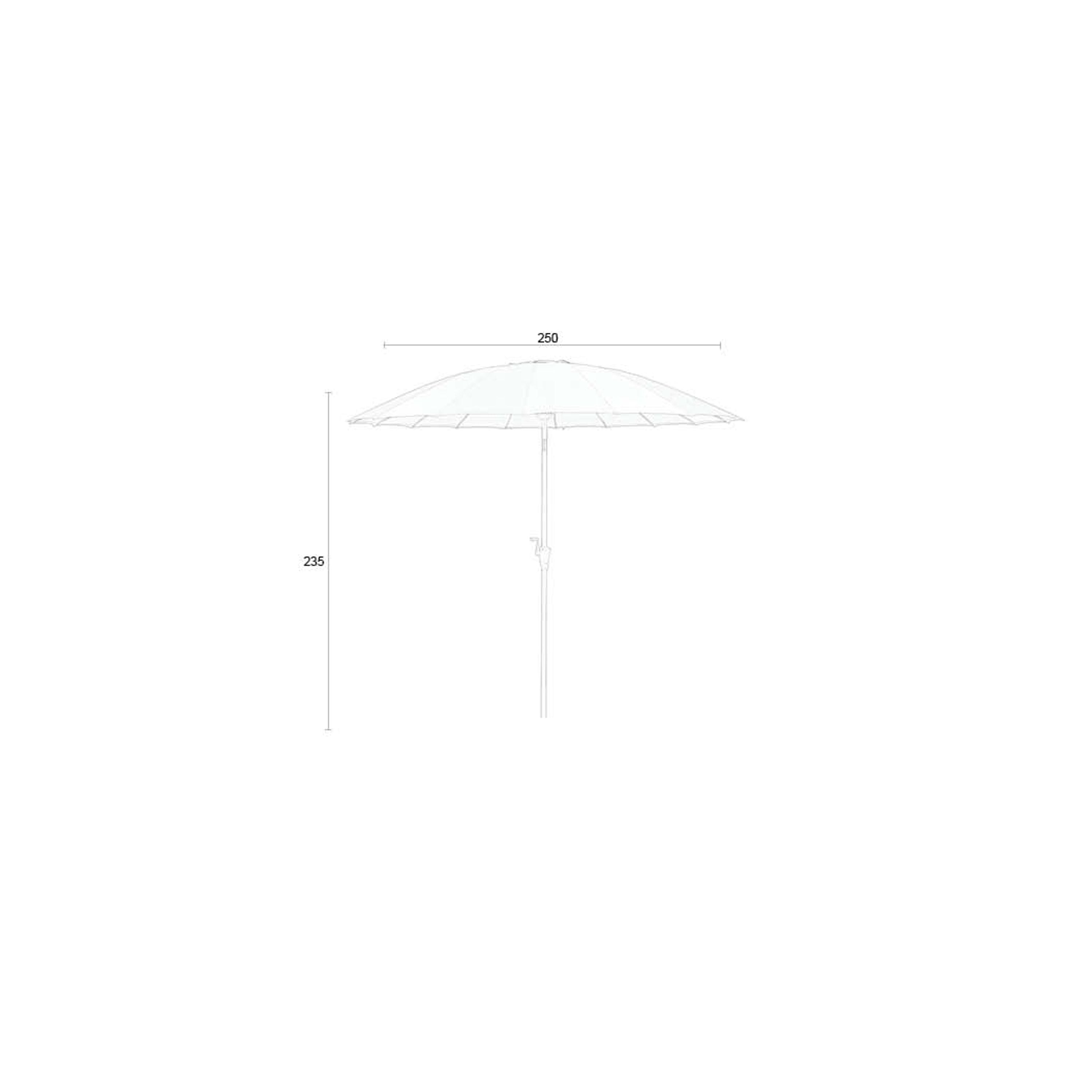 Zuiver Sunshine Parasol Set Brown Rice Beige