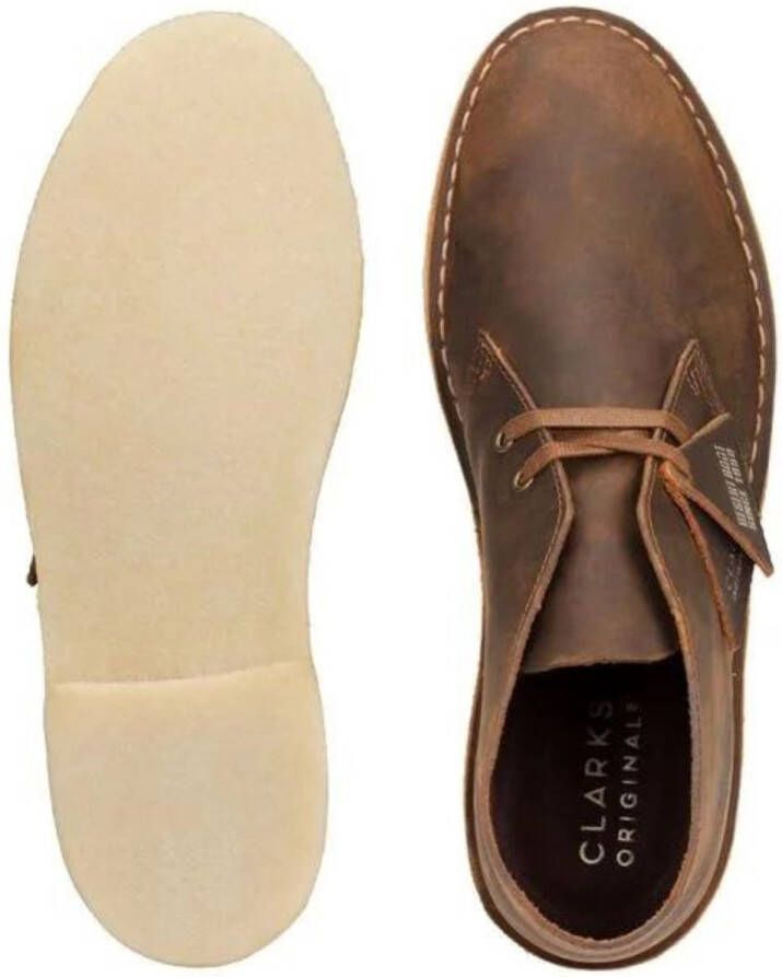 CLARKS ORIGINALS Clarks Veterschoenen Heren Desert Boot Heren Maat: 40 Materiaal: Leer Kleur: Bruin