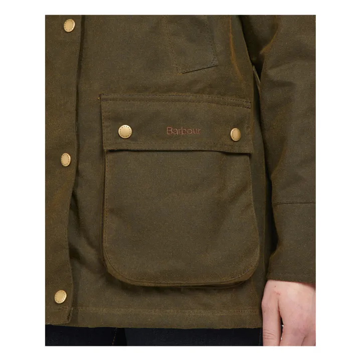 Barbour Veste Cirée Acorn | Vert kaki
