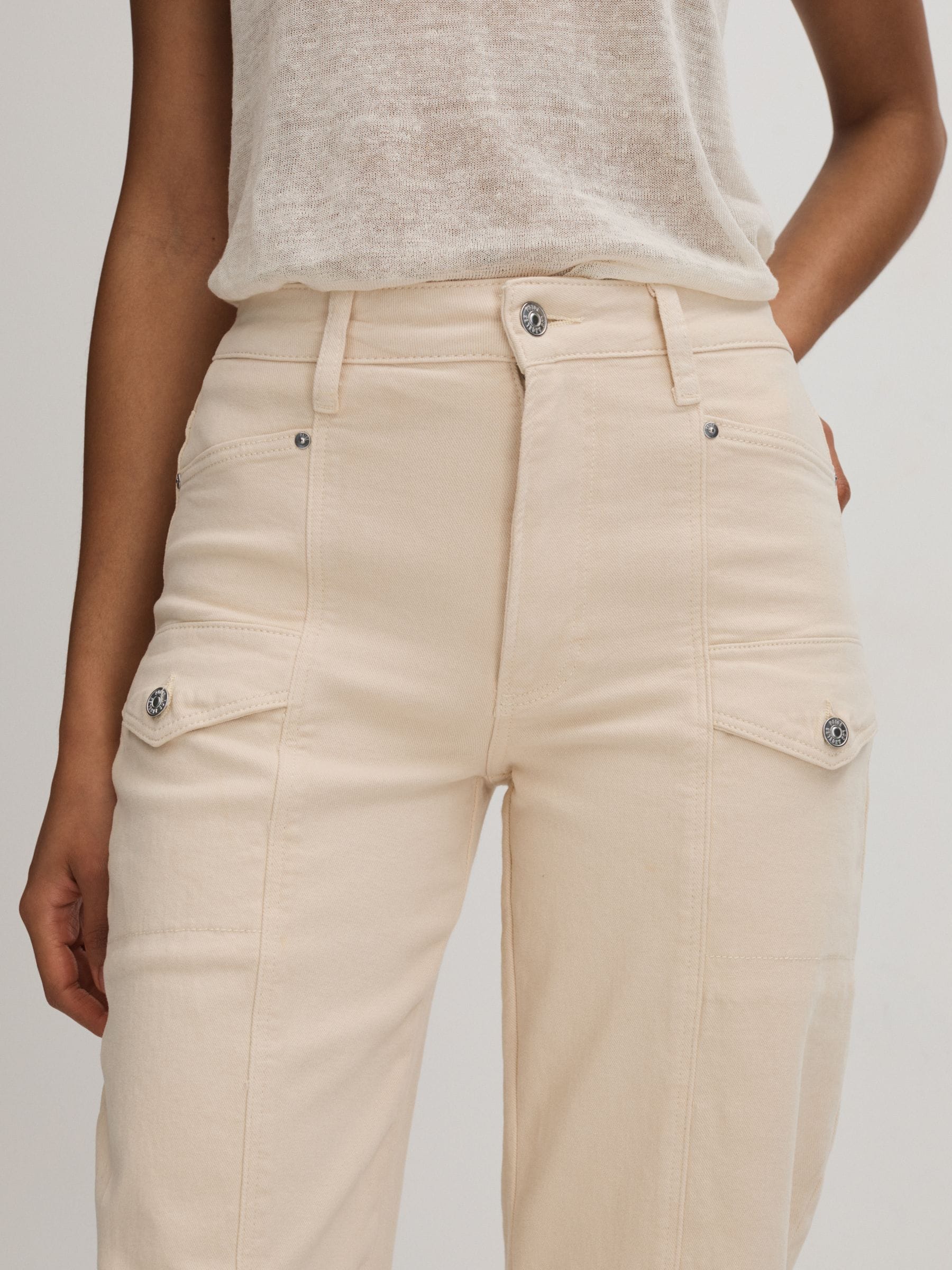 Paige jeans met ronde pijpen