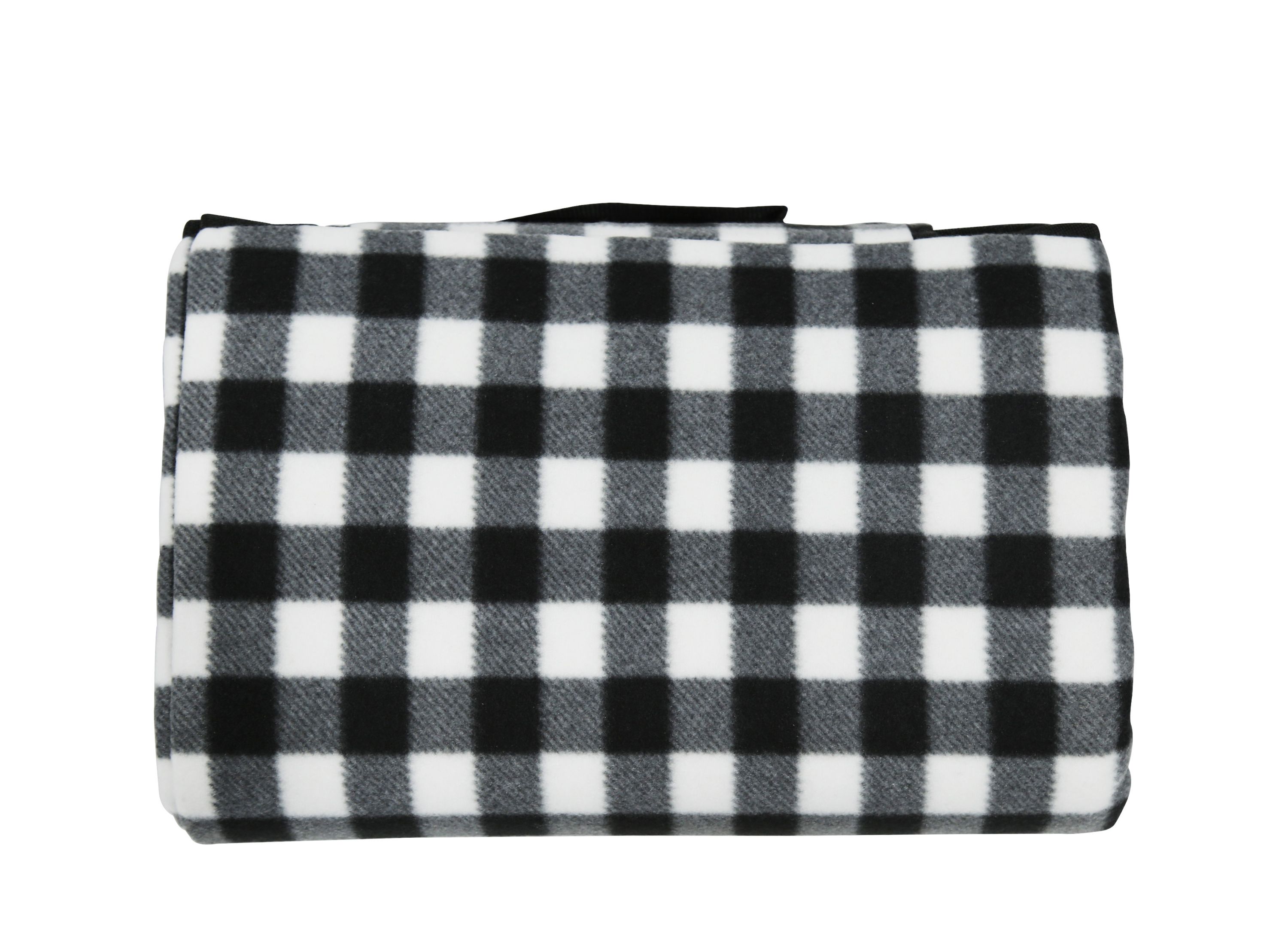 Picknickdecke 200 x 145 cm schwarz/weiss
