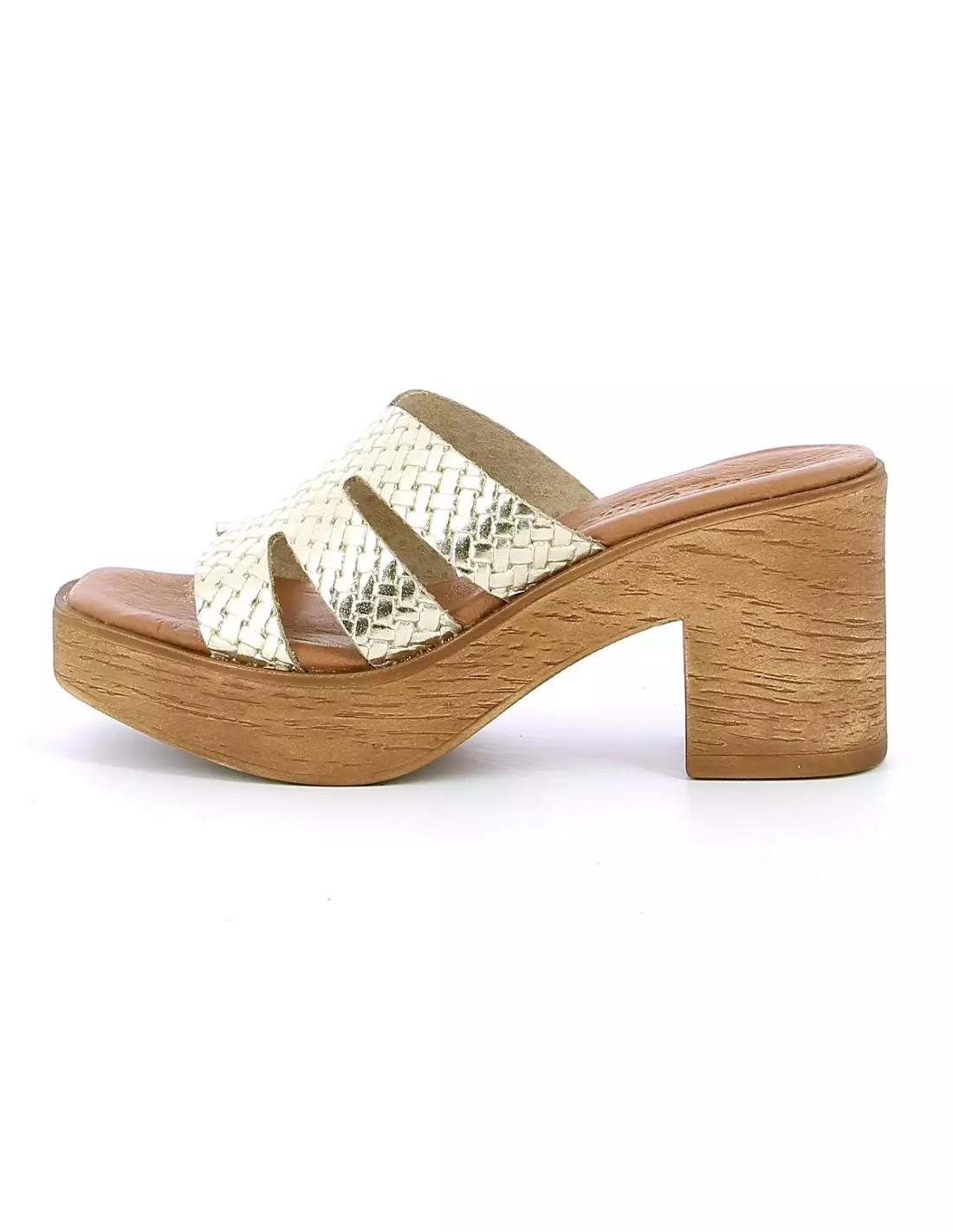 ELLA GUAPA ELAFE - Mules & sabots Platino