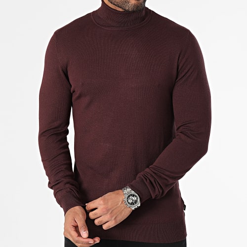 Pull Col Roulé Bond 10051747 Bordeaux