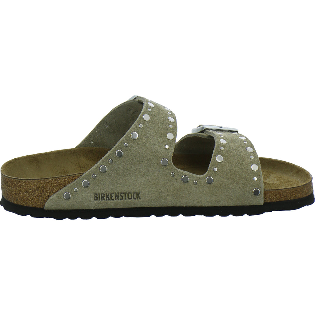 Birkenstock Pantoletten Damen Arizona Rivet taupe