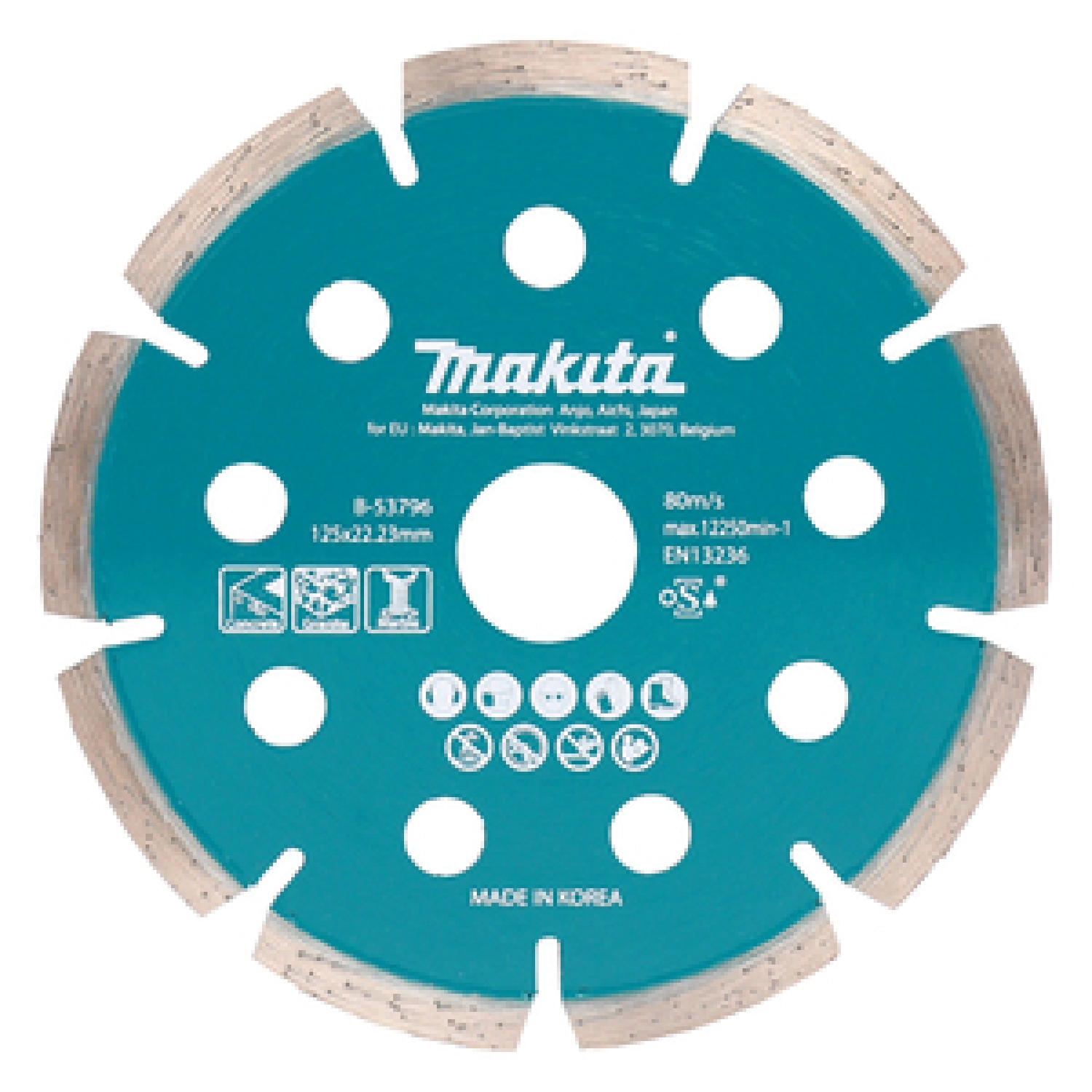 Makita B-53796 Diamantschijf - 125 x 1,6 x 22,23mm - Beton