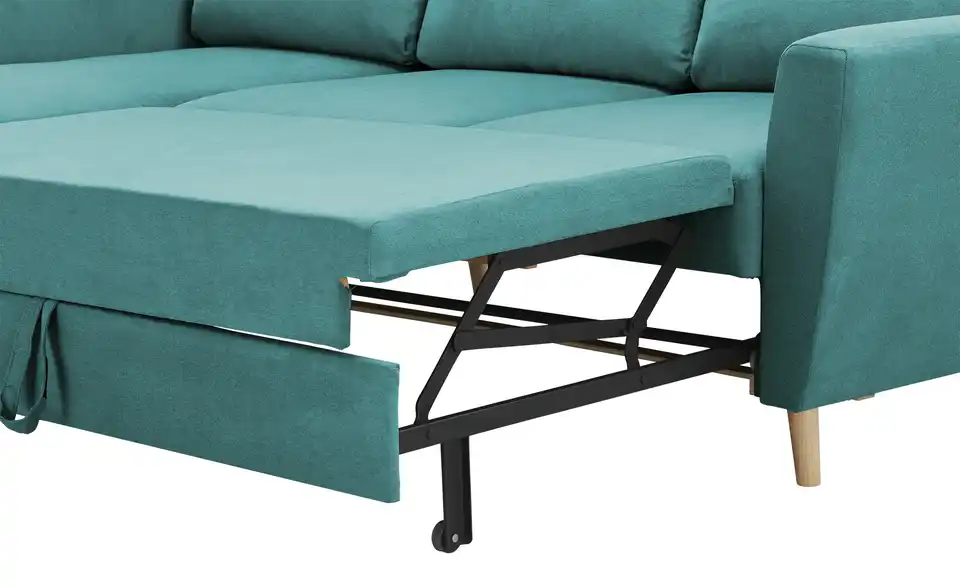 Ecksofa Carla Türkis/Petrol links
