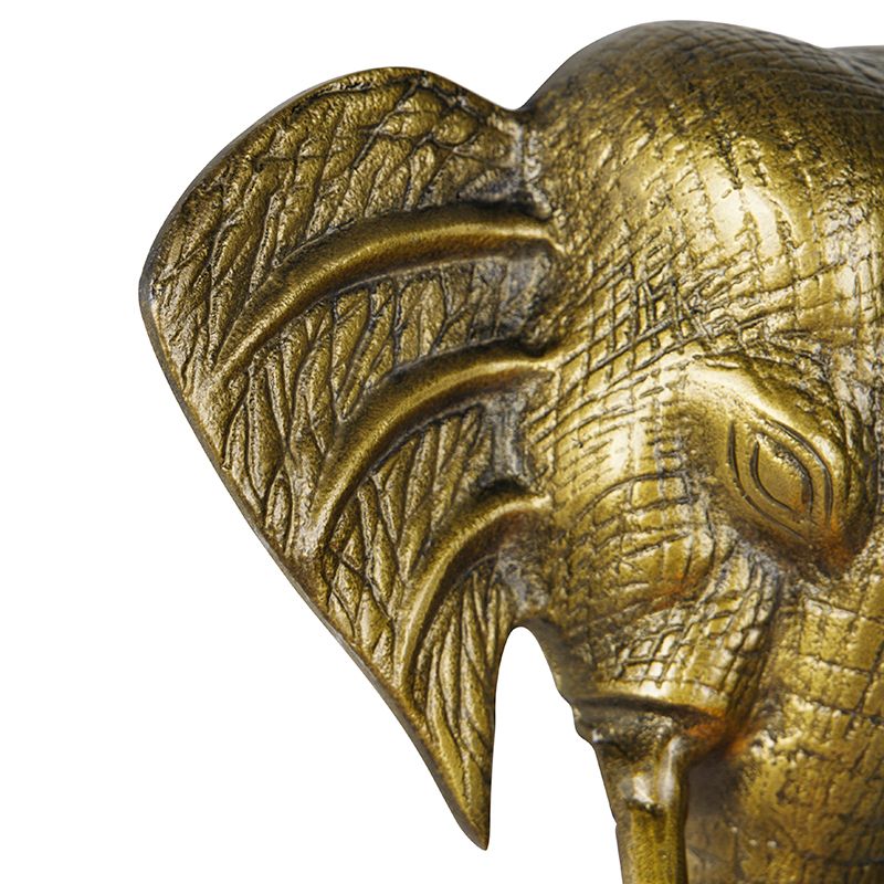 Vintage wandlamp goud - Animal Elefant