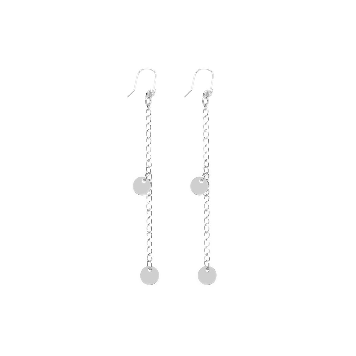 Boucles d'oreilles classique original Argenté INDRA