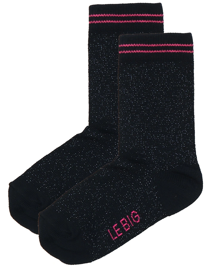 Socken TAMLYN 3er-Pack mit Glitzer in dunkelblau/pink/rostrot
