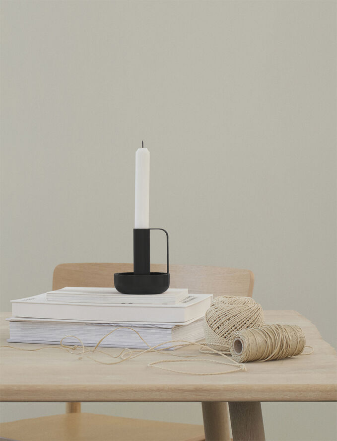 Stelton Ida lysestage black Black