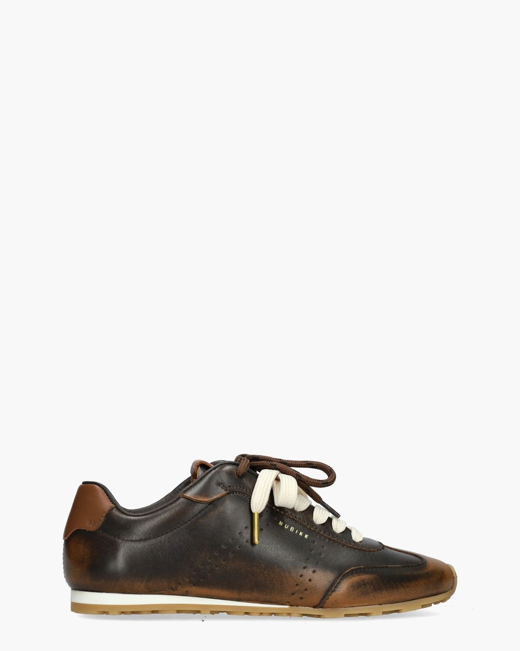 Nubikk Billy Lou Donkerbruin/Cognac Damessneakers