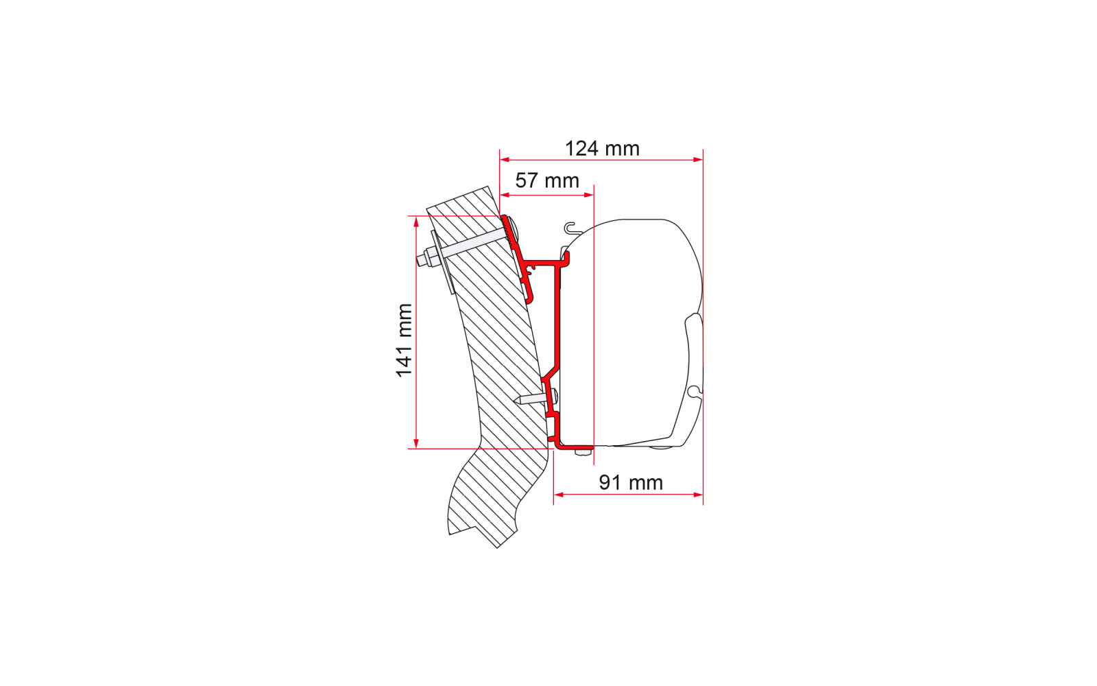 Fiamma Wingamm Oasi Markisenadapter für Fiamma F45 230 cm