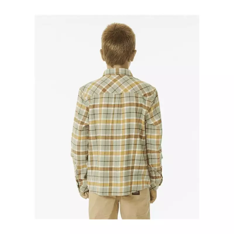 Chemise junior RIPCURL Checked In Flannel -Boy Sage