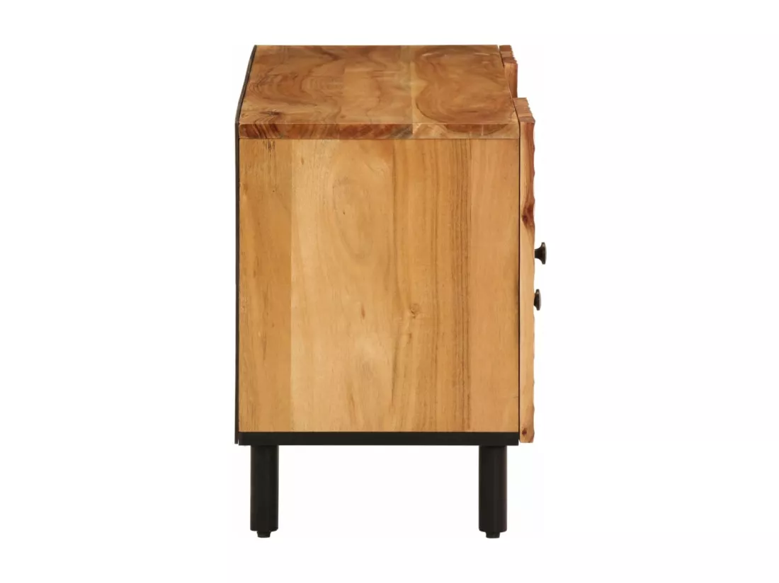 Meuble TV 105x33x46 cm Bois d'acacia massif