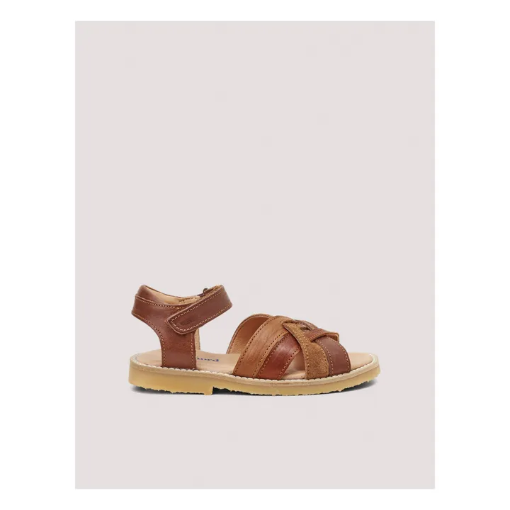 Petit Nord Sandales Scratchs Evy | Marron