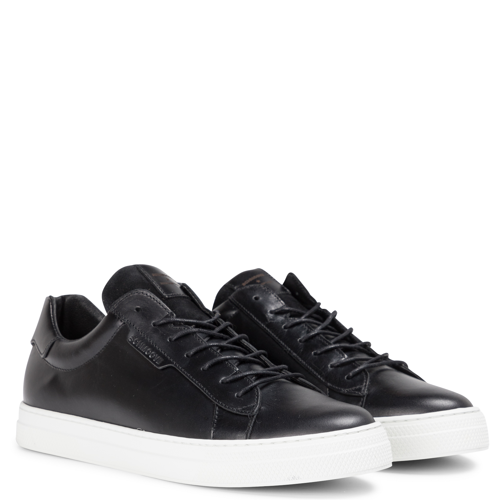 SPARK CLAY - Baskets basses en cuir lisse | Noir