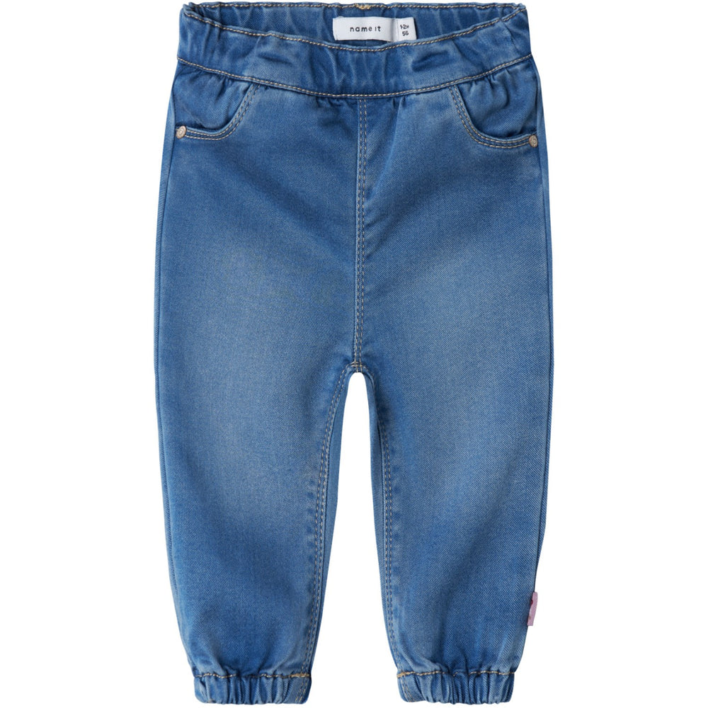 Køb Name It Medium Blue Denim Rose Loose Jeans Noos