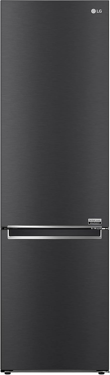 LG GBB92MCBAP, Klasse A, 384 L, Kühl-/Gefrierkombination, Inverter Linear Kompressor, 35 dB, Kühlschrank mit Gefrierfach, Innendisplay, DoorCooling+, LINEARCooling - Matte Black
