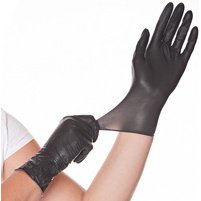Gants latex ´Diablo´ Hygostar noir - Boîte de 100 gants