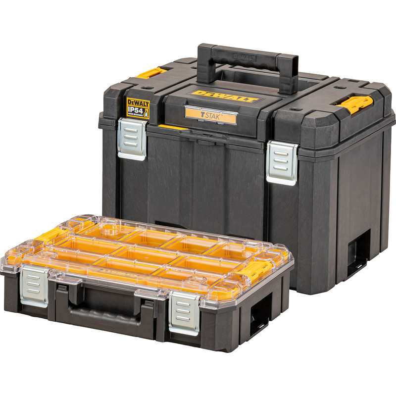 DeWALT TSTAK diepe gereedschapskoffer inc. TSTAK organizer