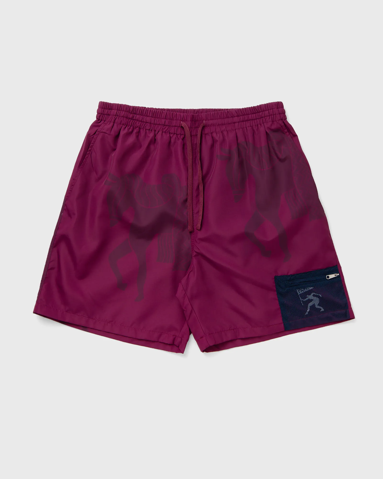 By Parra short horse shorts tyrian purple