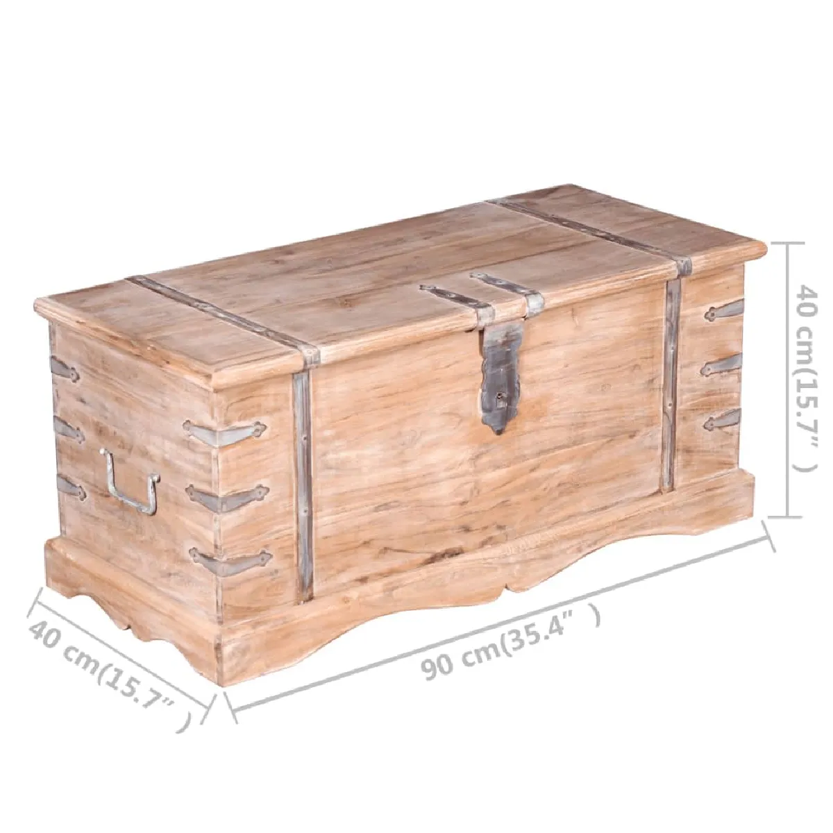 VIDAXL Coffre Bois d'Acacia