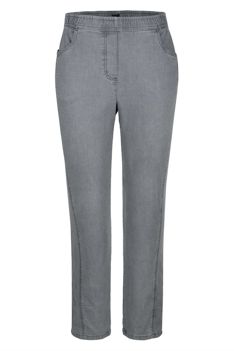 Jeans, Slim Fit, Ziernaht, 4-Pocket, Elastikbund