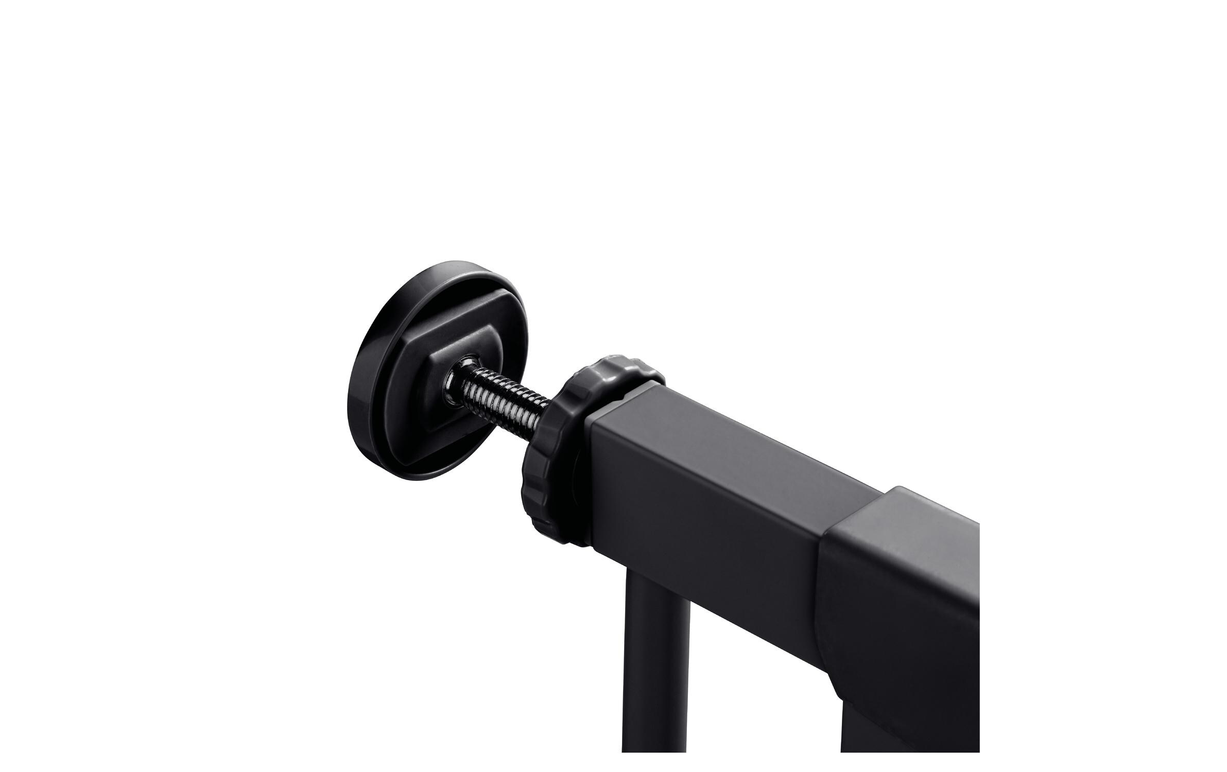 Türschutzgitter Clear Step Autoclose 2 Schwarz 75 cm - 80 cmBarrierefreies, automatisch schliessendes Tür- und Treppenschutzgitter-Set