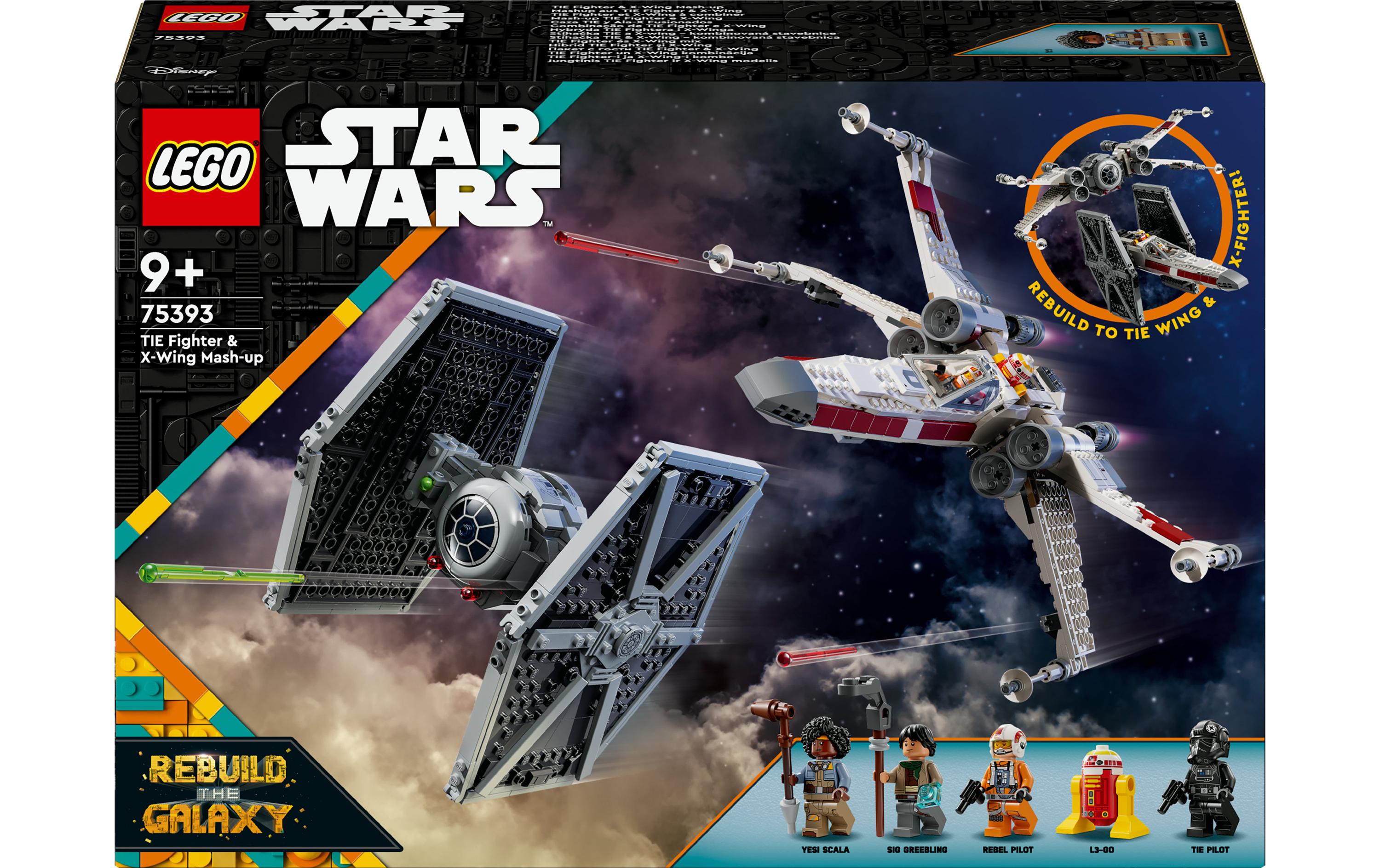 Star Wars Mashup aus TIE Fighter & X-Wing 75393Sternjäger Bau- und Spielset
