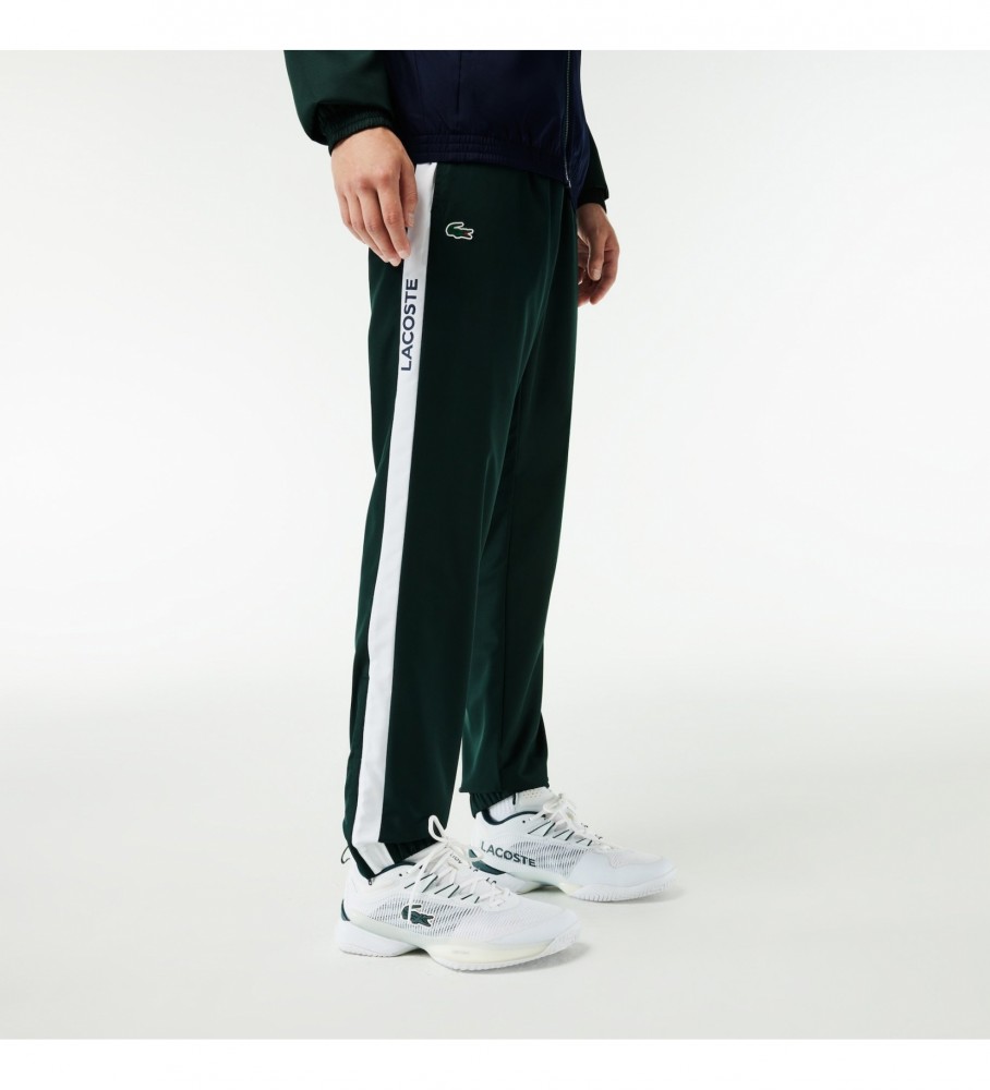 Conjunto de treino Lacoste Tennis, corte regular, verde.
