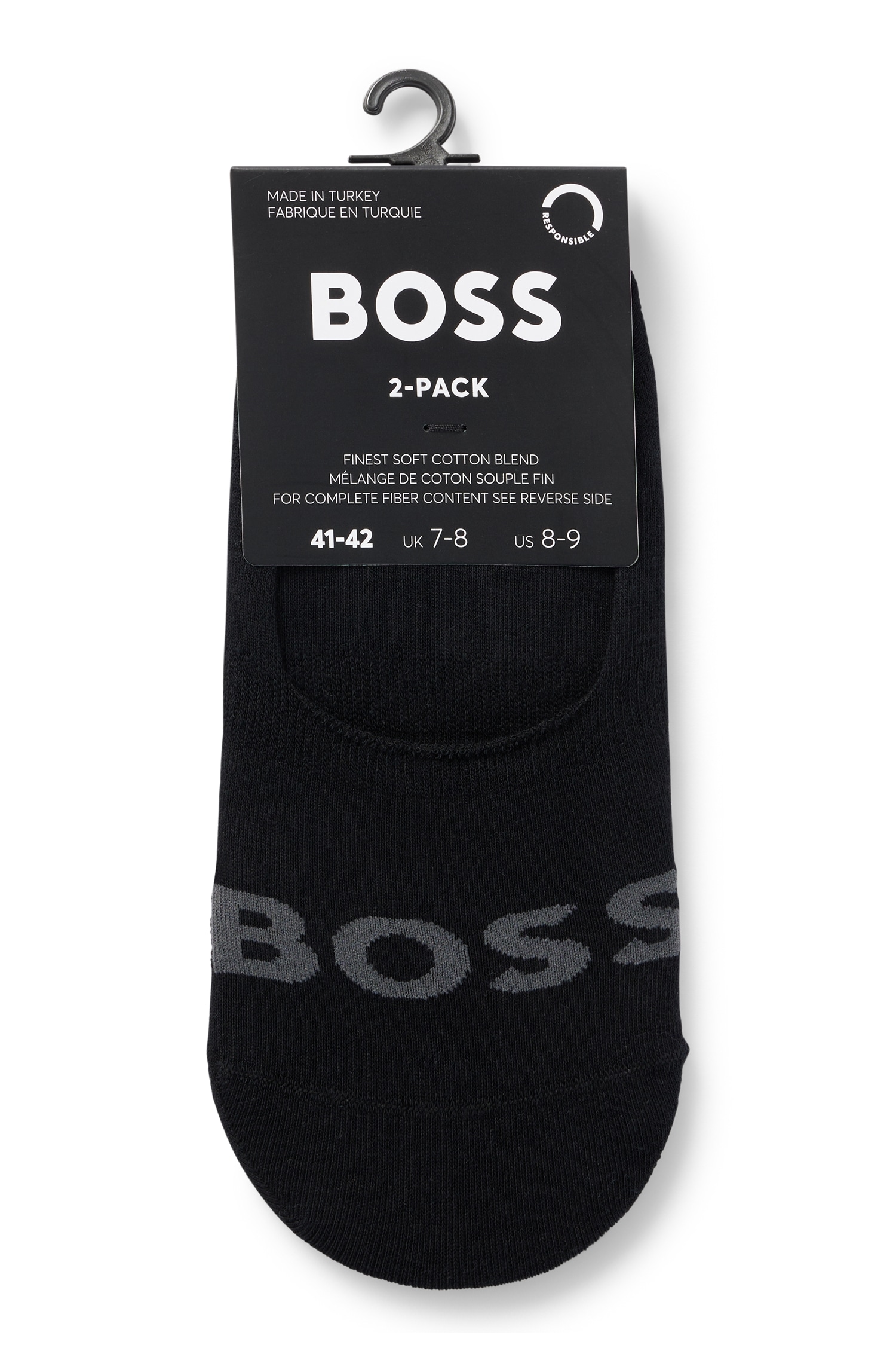 BOSS Businesssocken »2P SL Uni Logo CC« Packung, 2er, 2 Stk. tlg. mit BOSS Schriftzug