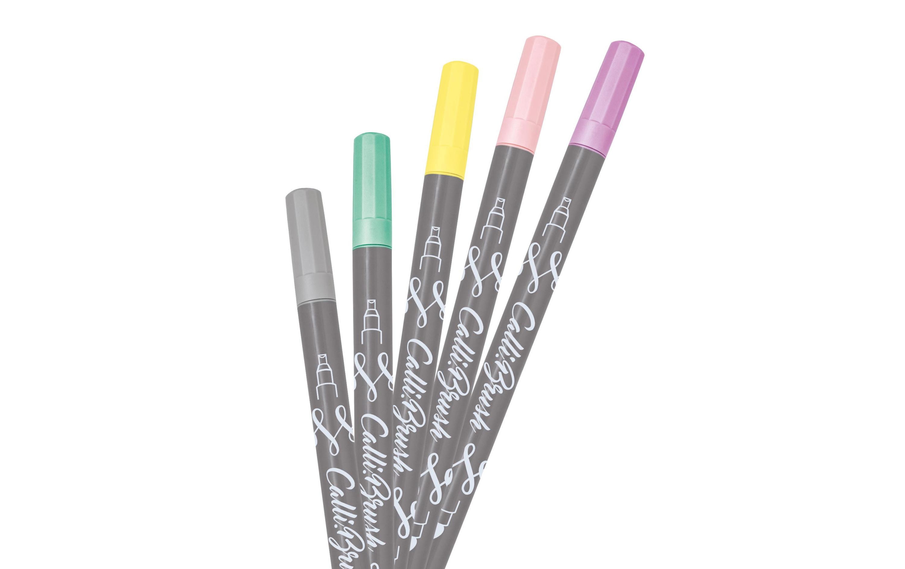 Brushpen Callibrush Handlettering Pastell MehrfarbigFaserschreiber für Kalligraphie
