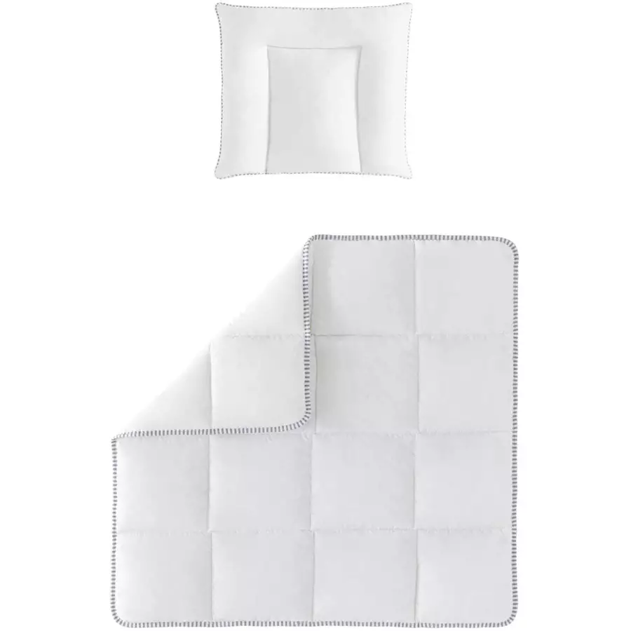 hibboux® Kopfkissen & Bettdecke Pure Hygiene Set White
