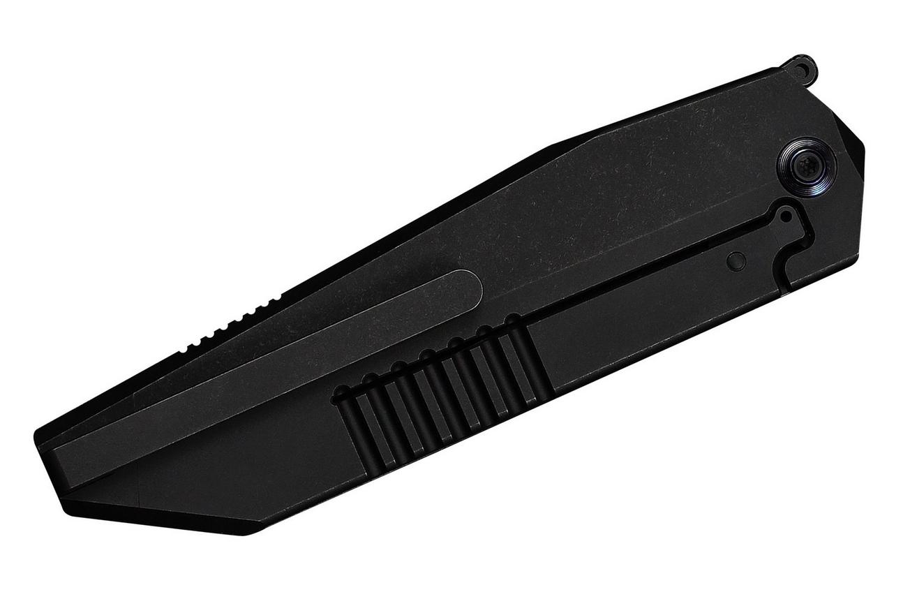 WE Knife Collinear WE22034D-1 Blackwashed Böhler M390, Black Titanium, zakmes